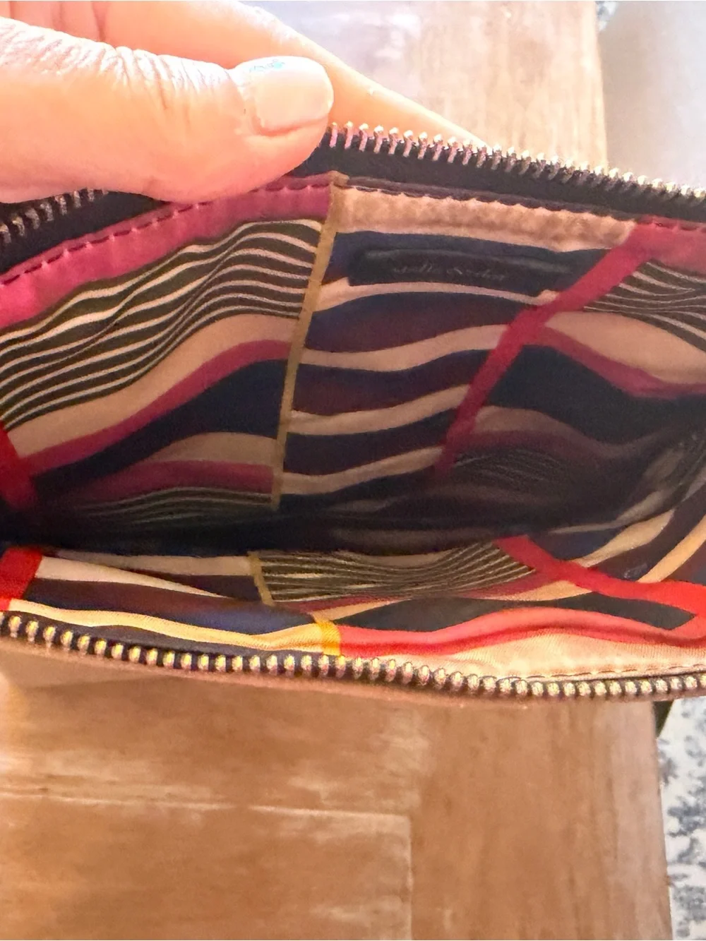 Stella & Dot Crossbody Purse - Black and Brown Leather